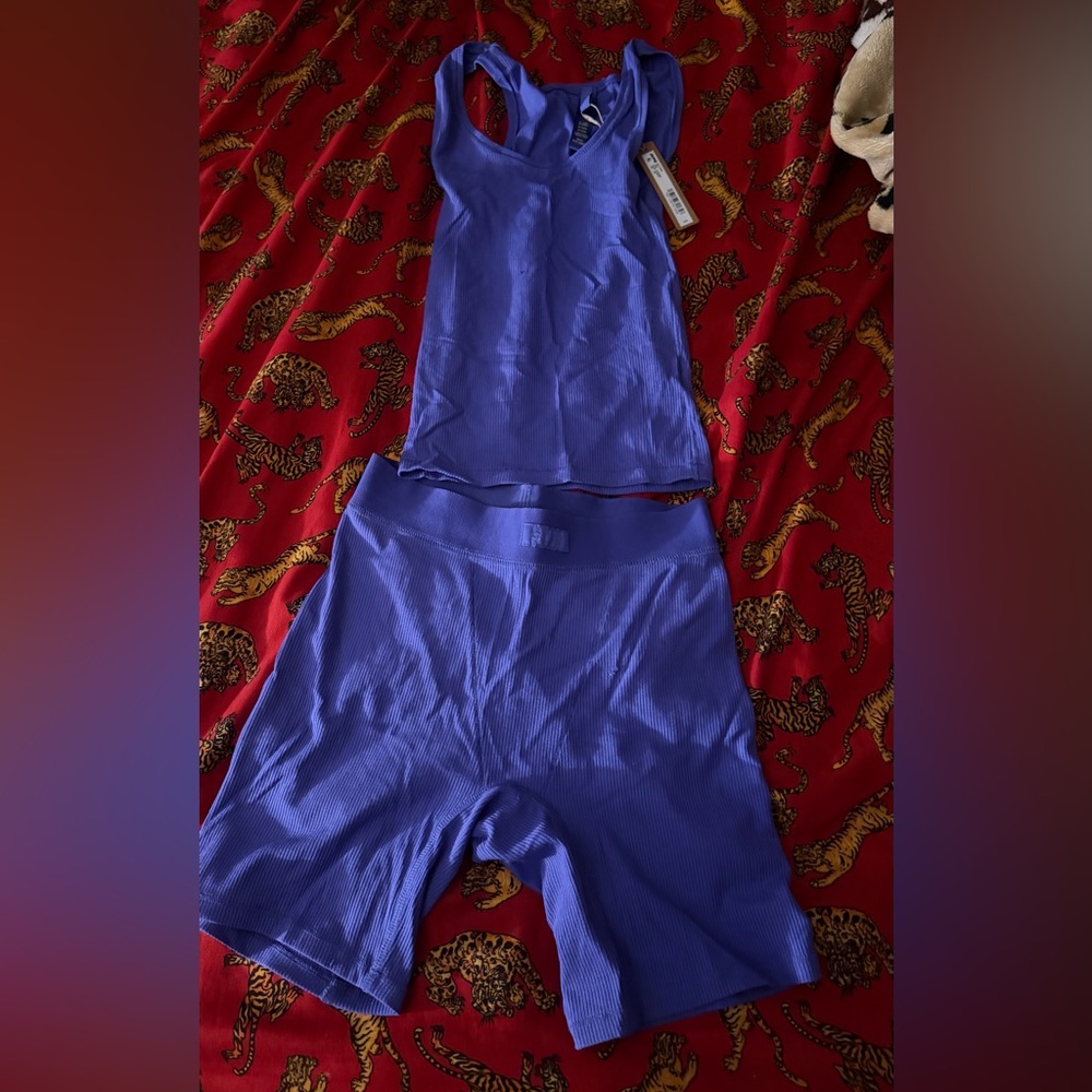SKIMS Women's Blue Pajama Set